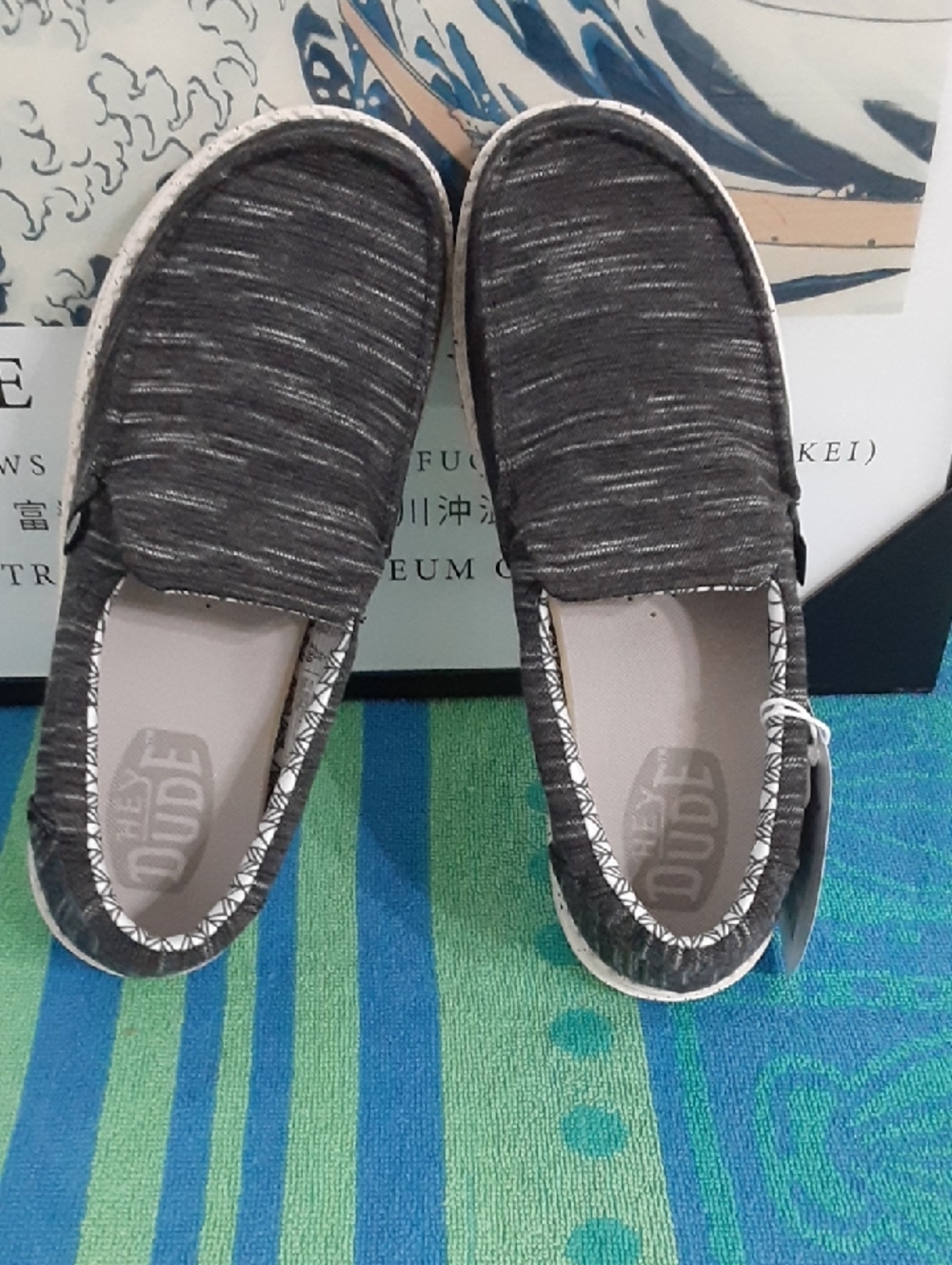 Hey Dude Slip-On Loafers in Charcoal Gray Never Worn With Box Women's 7